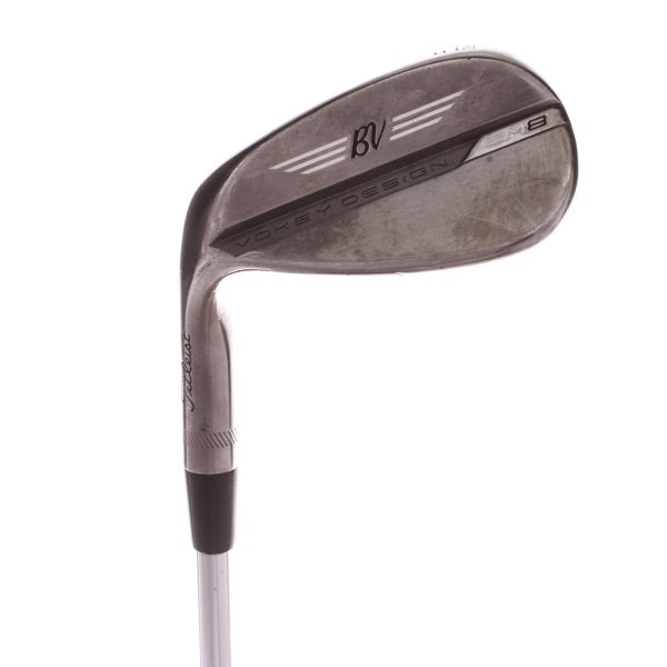 Titleist Vokey SM8 Brushed Steel F Grind Steel Men s Left Gap Wedge 52 Degree 8 Bounce Wedge - BV Design Discount