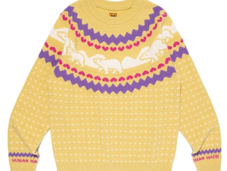 Nordic Jacqurd Knit Sweater Cheap