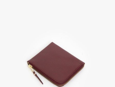 Zip Wallet in Burgundy Hot on Sale