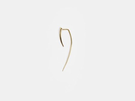 XL Yellow Infinite Tusk Earring in 14k Gold Cheap