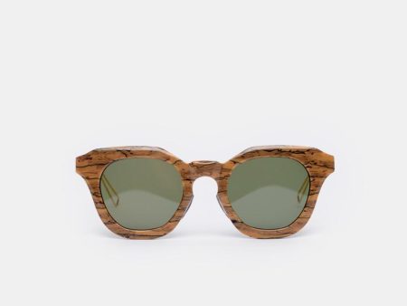 Wood Grain Sunglasses in Brown Online Hot Sale