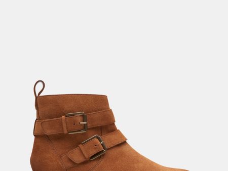 Cologne Buckle Dark Tan Suede on Sale