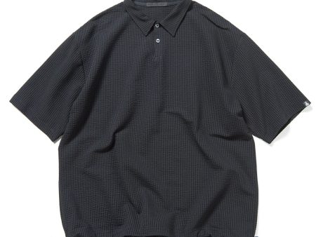 High Gauge Wave Stripe Hem Cord S S Pullover Shirt For Sale