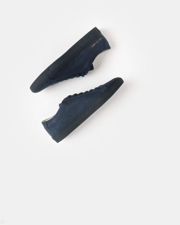 Achilles Low in Canvas Navy Cheap