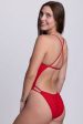 Alyssa Swim Onesie - Red Online now