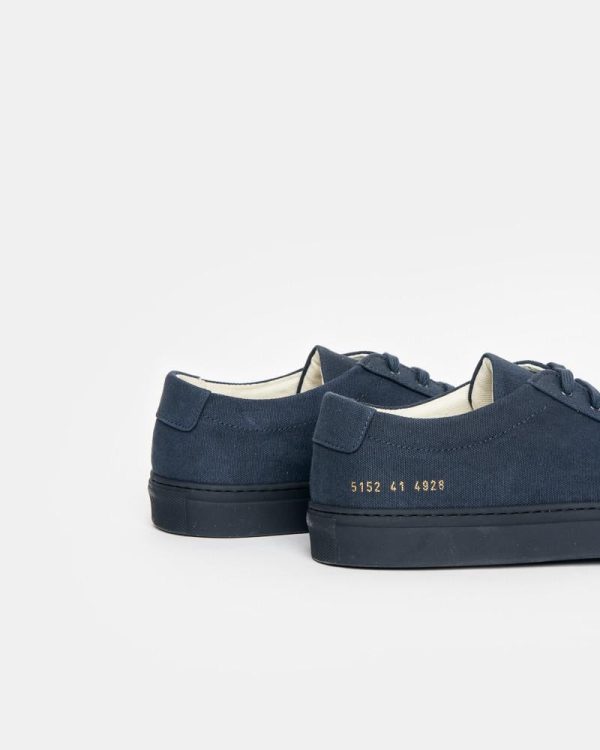 Achilles Low in Canvas Navy Cheap