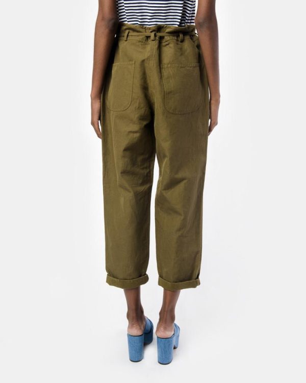 Agata Pants in Olive Hot on Sale