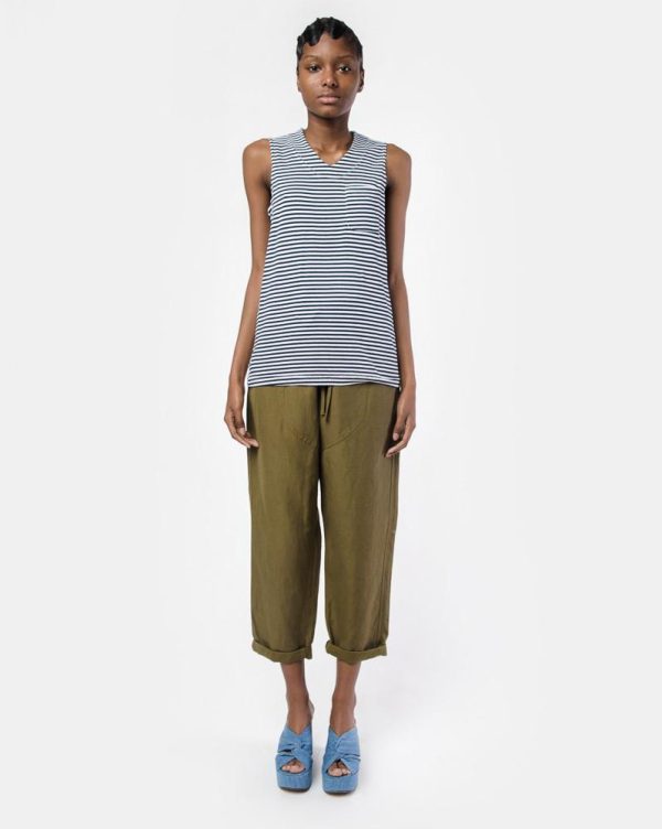 Agata Pants in Olive Hot on Sale