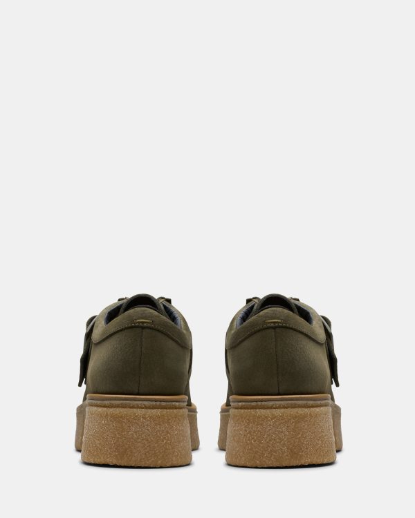 Linoso Monk Dark Green Nubuck Fashion