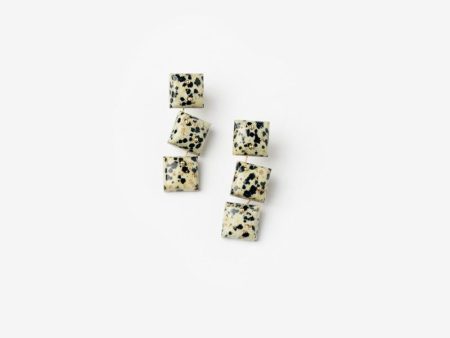 Mobile Earrings in Dalmation Stone Online Sale