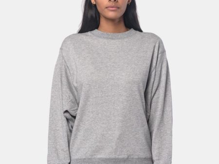 Wide Sweatshirt in Grey Fashion