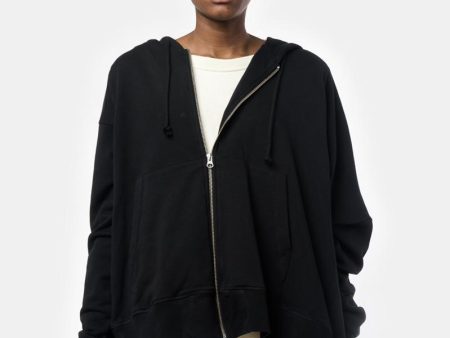 Zip Hoodie in Black Supply