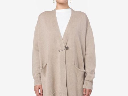 Whole Cardi in Beige Online