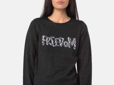 Freedom Sweater in Black Online Sale