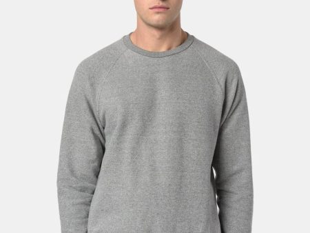 Raglan Crew in Dark Grey Hot on Sale