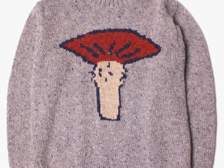 Wild Mushroom Sweater in Light Grey Online Hot Sale