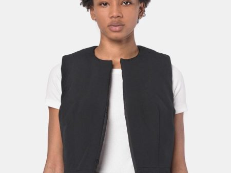 Puff Vest in Black Online now