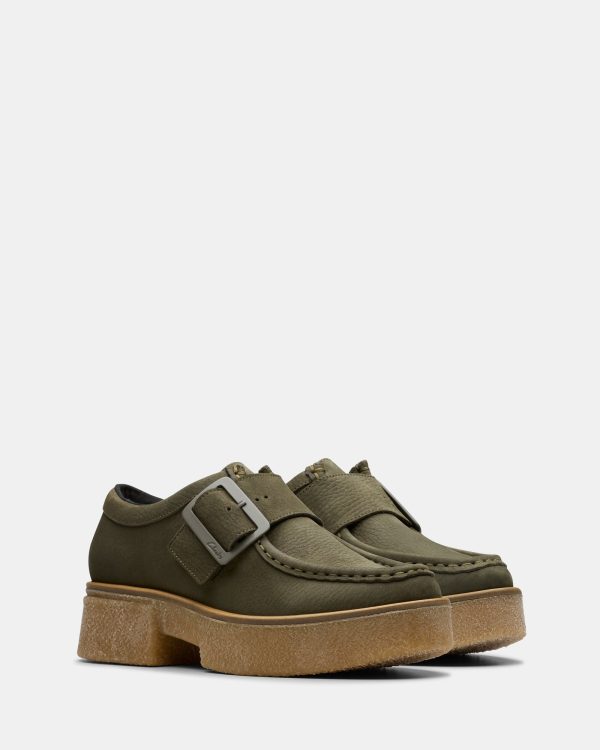 Linoso Monk Dark Green Nubuck Fashion