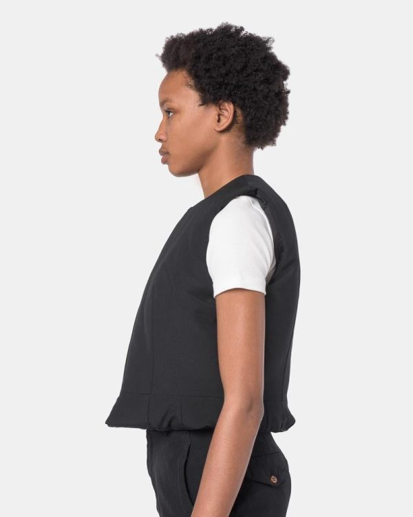 Puff Vest in Black Online now