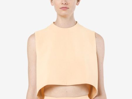 Wind Chime Raised Collar Top in Yellow Online now