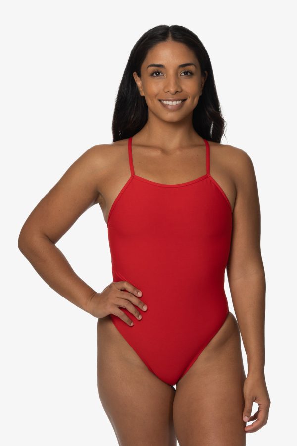 Raya Swim Onesie - Red Online Sale