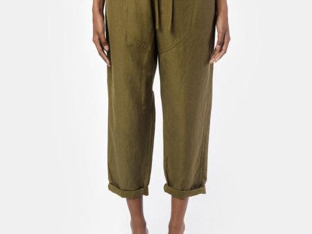 Agata Pants in Olive Hot on Sale