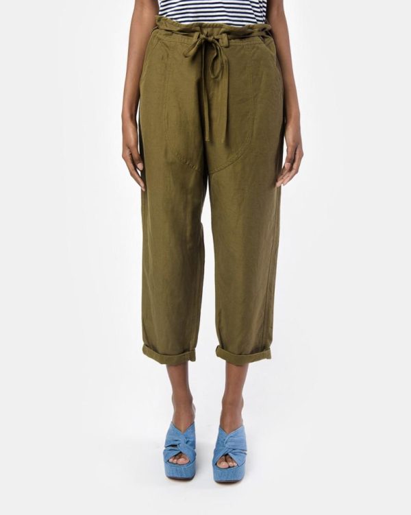 Agata Pants in Olive Hot on Sale