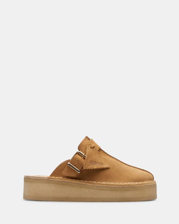 Trekwedge Mule Mid Tan Suede Online Sale