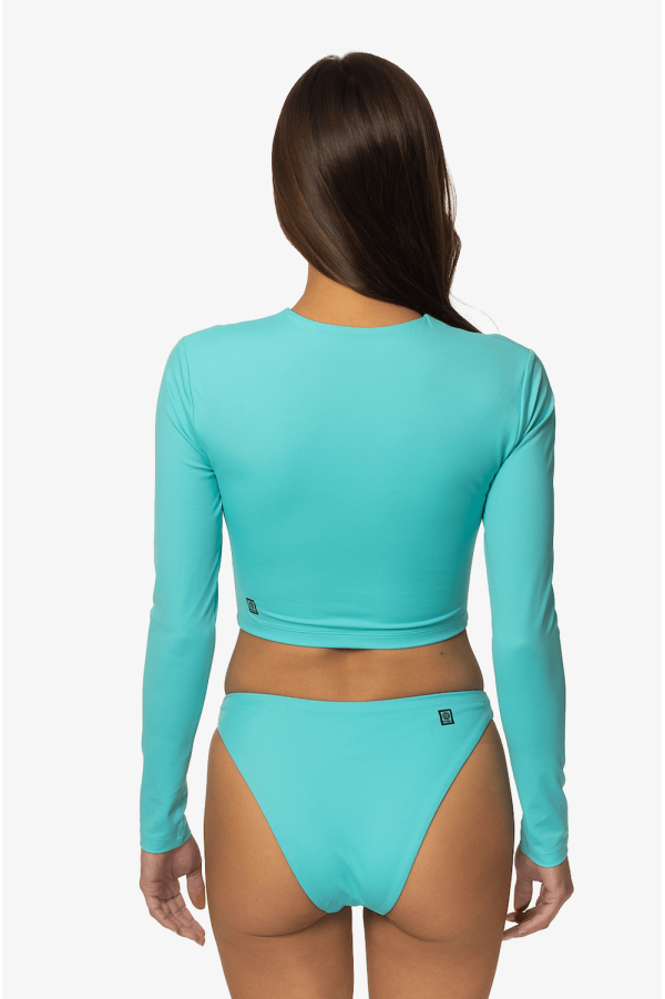 Taranaki Long Sleeved Crop Cut-Out Rashie - Manifest For Discount