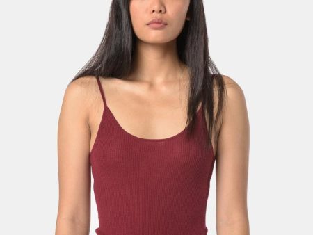 Autumn Bodysuit in Burgundy For Sale