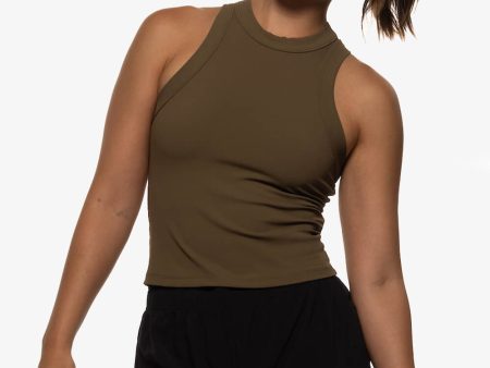 Dalia Basic Top - Khaki For Discount