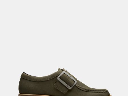 Linoso Monk Dark Green Nubuck Fashion