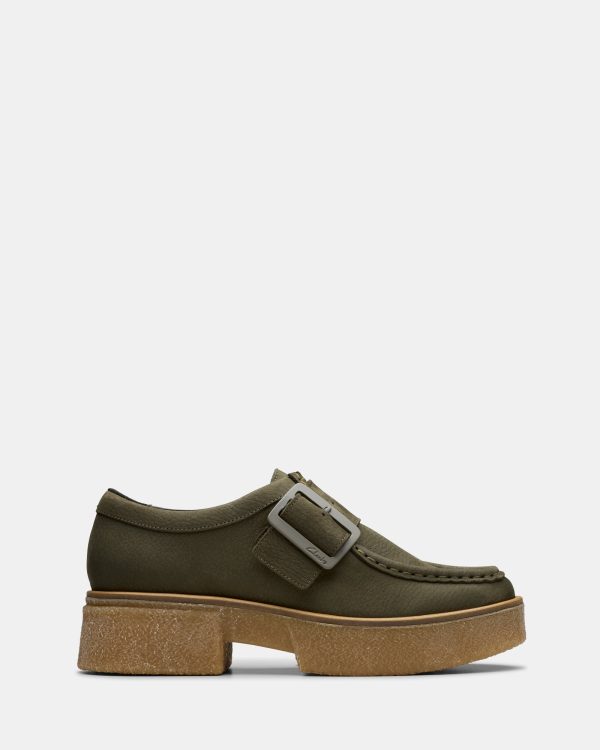 Linoso Monk Dark Green Nubuck Fashion