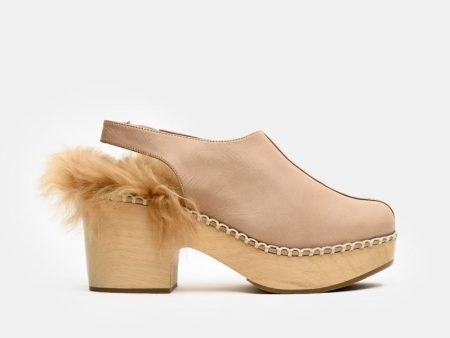 Phair Platform Clogs in Beige For Discount