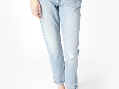 White Oak 501 Skinny Jeans in Light Vintage on Sale