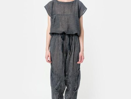 Accomplice Jumpsuit in Black White Stripe Fashion