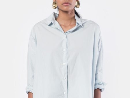 Wide Shirt in Light Blue Sale