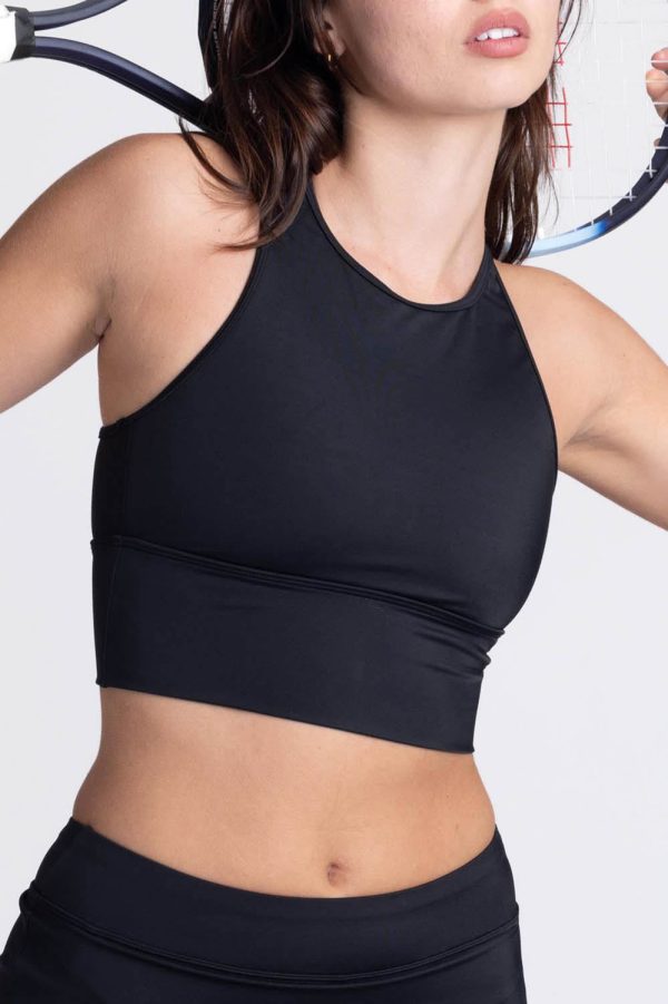 Jill Sports Bra Crop Top - Black Sale