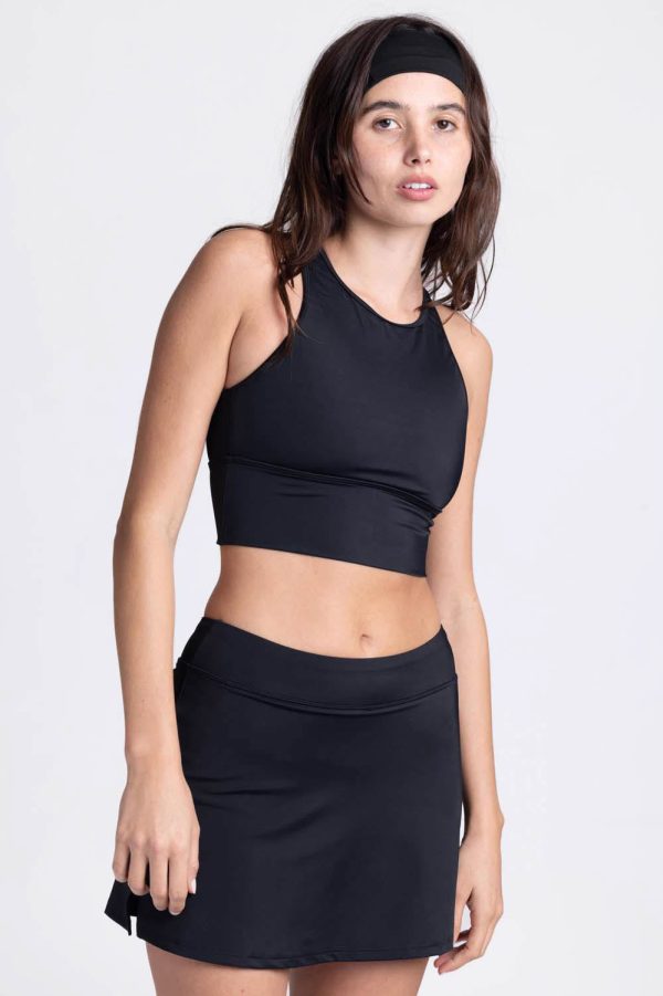 Jill Sports Bra Crop Top - Black Sale