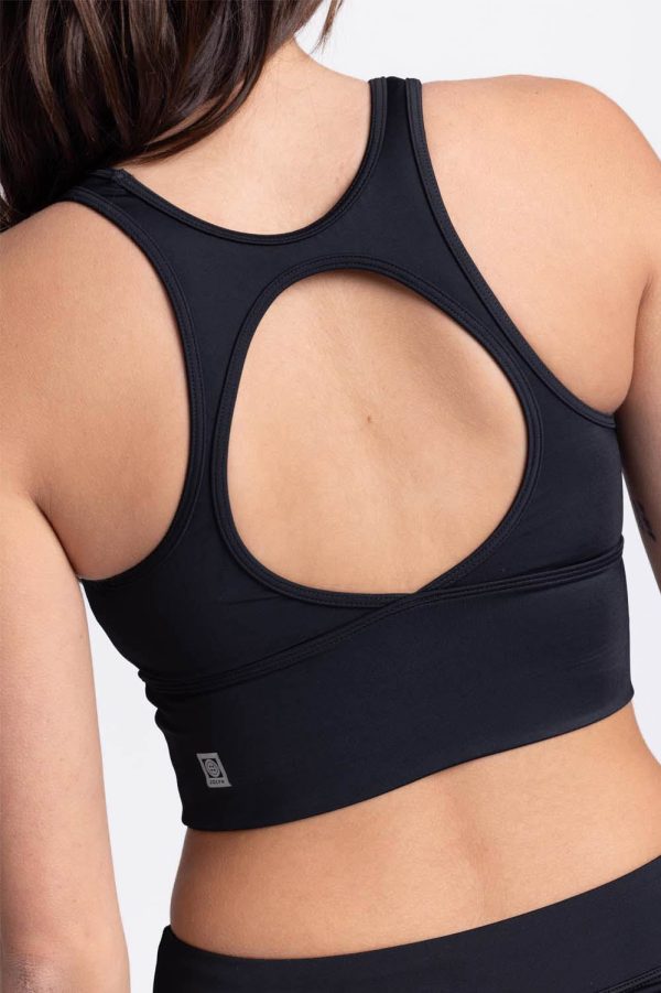 Jill Sports Bra Crop Top - Black Sale