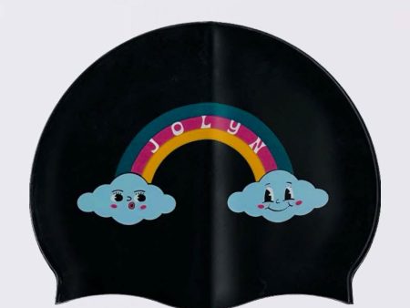 Long Hair Silicone Swim Cap - Rainbows Online